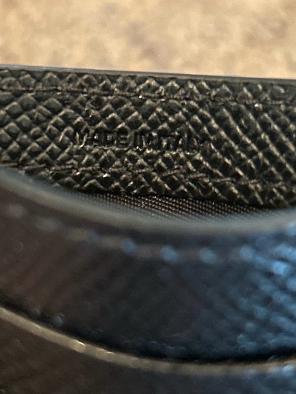 Burberry Black Textured Leather Card Case - Picture 6 of 9